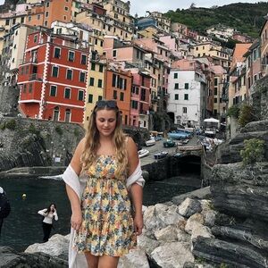 Abercrombie & Fitch Floral Mini Dress - Yellow and Blue